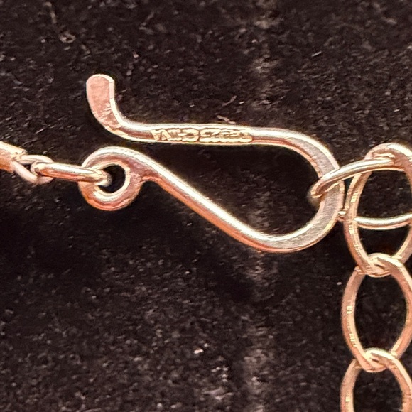 Jay King Amethyst, Turquoise, Red. Coral, & Sterling Silver Cross Necklace. - Picture 4 of 8